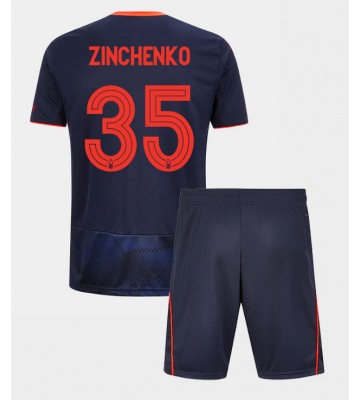 Nottingham Forest Oleksandr Zinchenko #35 Tercera Equipación Niños 2025-26 Manga Corta (+ Pantalones cortos)